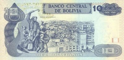 BOLIVIA 10 BOLIVIANOS 2001 PICK 223 S/C - Imagen 2