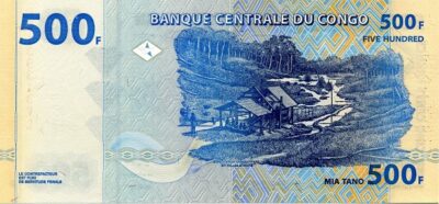 REPUBLICA DEMOCRATICA DEL CONGO 500 FRANCS 2002 PICK 96Ba S/C - Imagen 2